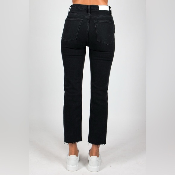 Re/Done stovepipe raw hem jeans , sz : 28 - Picture 4 of 13